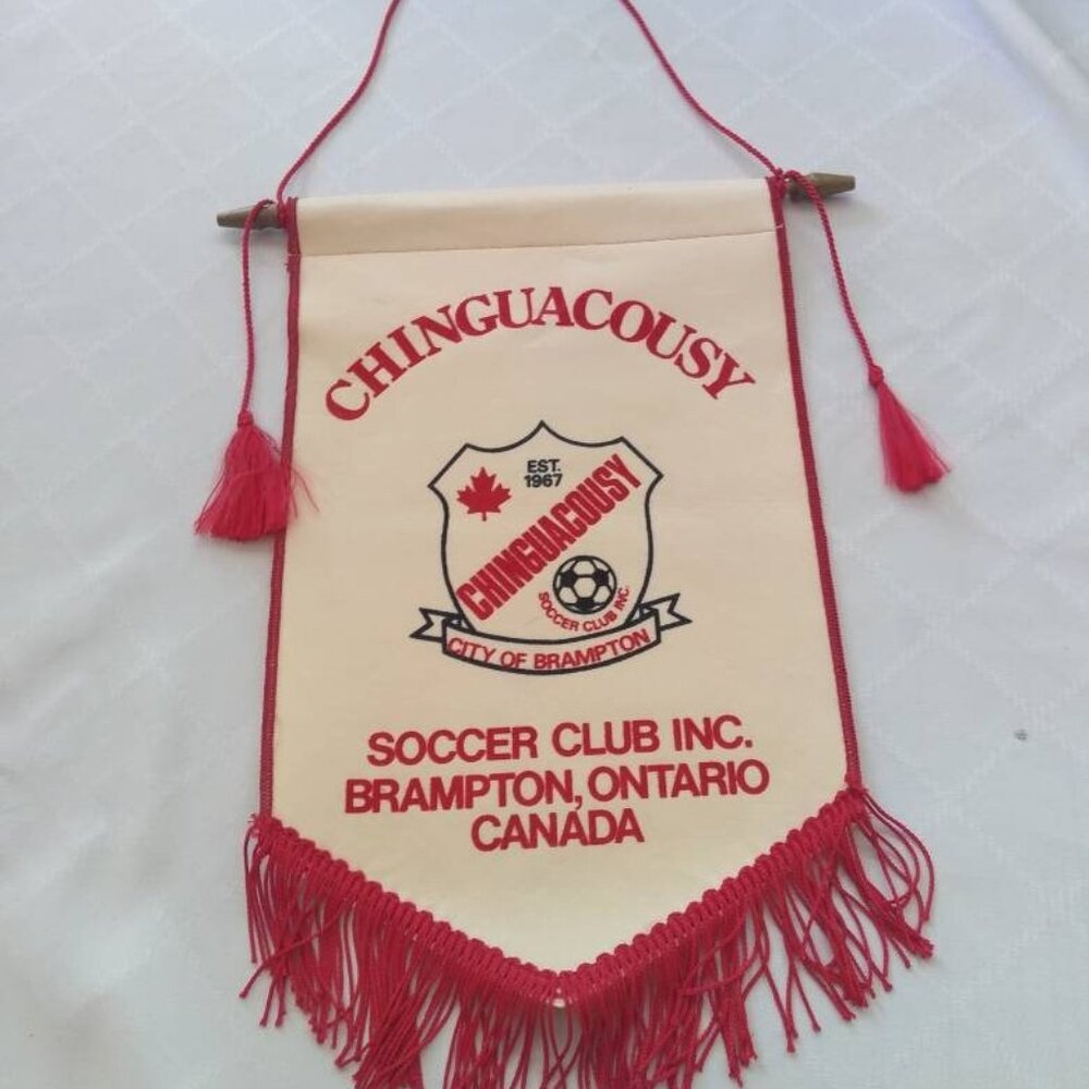 Chinguacousy Brampton Soccer Tournament Canada Soccer Club FC Pennant Vintage